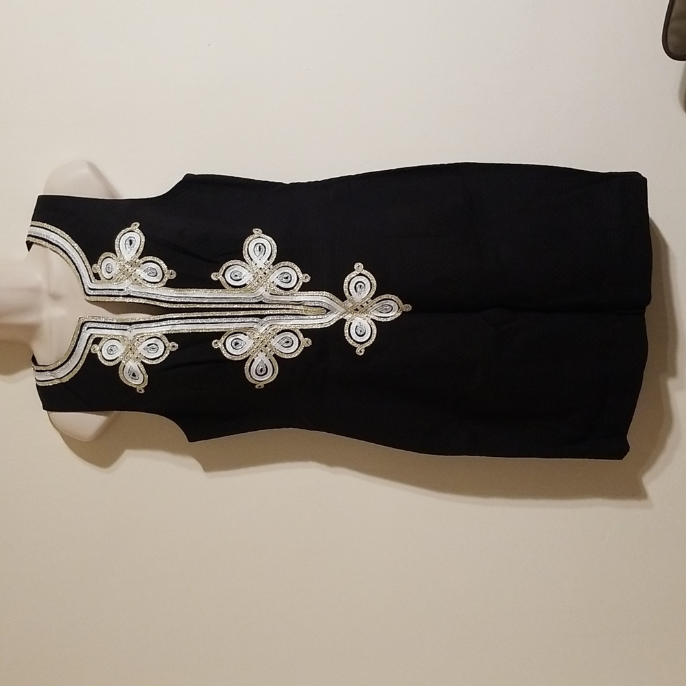 💃🕺Hp💃🕺Lilly pulitzer black Mila shift dress - Picture 9 of 17